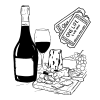 Offre Prestige : 2 entrées + bouteille de Prestige + planche